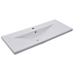 ZNTS Sink Cabinet with Built-in Basin High Gloss White Engineered Wood 3071573