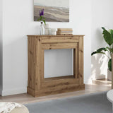 Fireplace Surround Artisan Oak 90x30x90 cm Engineered Wood 854597