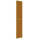 Room Divider 4 Panels Brown Solid Wood Paulownia 358820