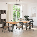 Dining Table Legs T-Shaped 2 pcs Anthracite 80x35x cm Steel 4013062
