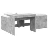 Kids'High Bed Frame with Desk Concrete Grey 80 x 200 cm 3422646