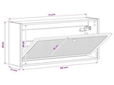 Wall-Mounted Shoe Cabinet EDE 71 x 17 x 43 cm Engineered Wood 895965