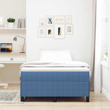 Box Spring Bed Blue 120 x 190 cm Velvet 42006960