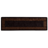 Rug Runner MARSA Black 80 x 350 cm Polyester and PVC 42023289