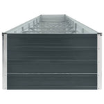 Garden Raised Bed Galvanised Steel 600x80x45 cm Anthracite 47075