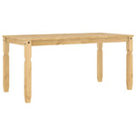 ZNTS Dining Table Corona 160x80x75 cm Solid Wood Pine 4005717