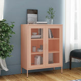 336175 Storage Cabinet Pink 80x35x101,5 cm Steel