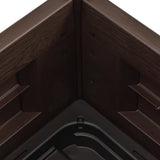 Garden Raised Bed PP Mocha 43x43x35 cm 313972