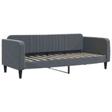 Daybed with Mattress Dark Grey 90x190 cm Velvet 3197152