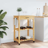 Kitchen Trolley MONZA 60x40x88.5 cm Solid Wood Pine 376091