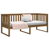 Day Bed without Mattress Honey Brown 100x200 cm Solid Wood Pine 820889