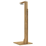 Outdoor Shower 219 cm Solid Acacia Wood and Stainless Steel 903117
