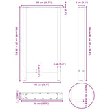 Bar Table Legs Black 2 pcs 50x cm Steel 4013328