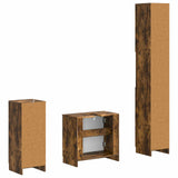 3 Piece Bathroom Cabinet Set UTRECHT Engineered Wood 3417896