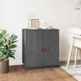 Sideboard Grey 65,5x40x75 cm Solid Wood Pine 820119