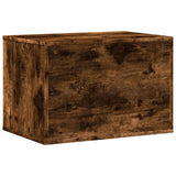 Cat Litter Box Enclosure Smoked Oak 60x40x40 cm Engineered Wood 857728
