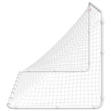 Soccer Goal White 122x81x81 cm Steel 4007966