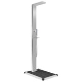 ZNTS Outdoor Shower with Tray WPC Stainless Steel 3051290