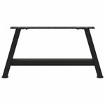 ZNTS Coffee Table Legs A-Shaped 2 pcs Black 70x cm Steel 4012824