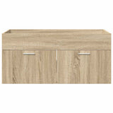 Sink cabinet with Storage with Door Sonoma Oak Engineered Wood 880437