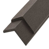 5 pcs Decking Angle Trims WPC 170 cm Dark Brown 45022