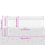 Spike Fence BAARLO Black 42030100