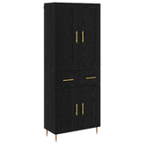 Highboard Black Oak 69.5 x 34 x 180 cm Engineered Wood 3416086