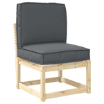 Pallet Cushion Set 2 pcs Anthracite 50 x 50 x 12 cm 3329039