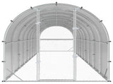 Chicken Coop Silver 1000 x 200 x 200 cm Galvanised Steel 3434689