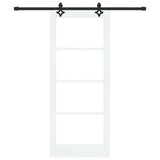 Sliding Door ORKDAL White and Black 83 x 202 cm 3332166