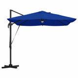 Umbrella 351 x 250 x 253 cm Polyester and Aluminium Azurblau 42003364