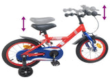 Kids Bike 12 Inches for 2-4 Years Old Red 42009617