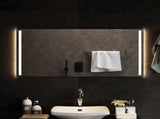 LED Bathroom Mirror Transparent 100 x 50 cm Tempered Glass 42045804