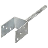Fence Anchors 6 pcs Silver 7x6x30 cm Galvanised Steel 145312