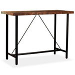 ZNTS Bar Table Solid Reclaimed Wood 150x70x107 cm 245441