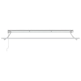 Awning Frame Retractable White 3.5 x 2 m Powder-coated Steel 42002533