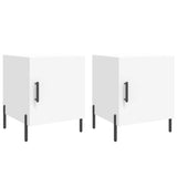 Bedside Cabinets 2 pcs White 40x40x50 cm Engineered Wood 827581