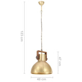 Industrial Hanging Lamp 25 W Brass Round 40 cm E27 320532