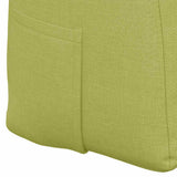 Back Pillow Light Green 180 x 24 x 50 cm Fabric 42014567