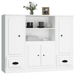Highboards 3 pcs White Engineered Wood 3185311