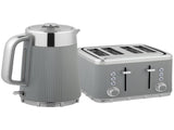 Electric Stainless Steel Kettle and Toaster Set, 3000W 1.7L UK Strix Thermostat Fast Boil Kettle w/ T3398P378836