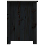 TV Cabinet Black 103x36.5x52 cm Solid Wood Pine 814573