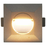 Outdoor LED Wall Lights 6 pcs 2 W Silver Square 45656