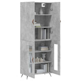 Highboard Concrete Grey 69.5x34x180 cm Engineered Wood 3195711