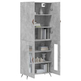 Highboard Concrete Grey 69,5x34x180 cm Engineered Wood 3195711
