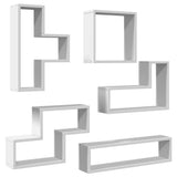 Wall Shelf White 96x12x64 cm Engineered Wood 840800