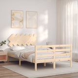 Bed Frame without Mattress Small Double Solid Wood 3195256