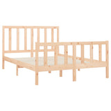 Bed Frame without Mattress 140x190 cm Solid Wood Pine 3106683