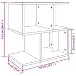 ZNTS Bedside Cabinets 2 pcs Brown Oak 50x30x51.5 cm Engineered Wood 815833