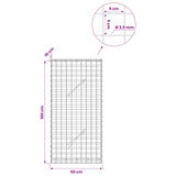 Gabion with 3.5 mm Wire and 5x5 cm Mesh 50x10x100 cm 3462043